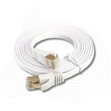Tkz Lunatic 8049 Cat7 Rj45 Modem Internet Kablosu 0,5 Metre 10gbps 600mhz UÇLARI FABRİKASYON TAKILI Bilgisayar Modem İnternet Ethernet Kablosu (0.5 Metre)