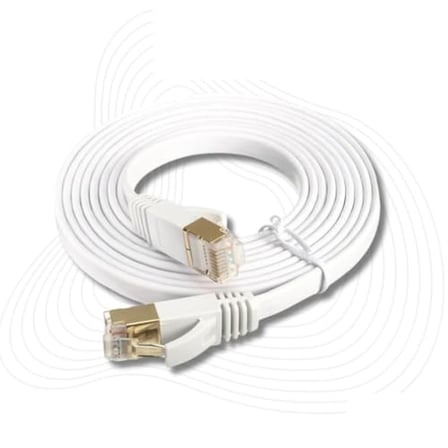 Tkz Lunatic 8049 Cat7 Rj45 Modem Internet Kablosu 0,5 Metre 10gbps 600mhz UÇLARI FABRİKASYON TAKILI Bilgisayar Modem İnternet Ethernet Kablosu (0.5 Metre)