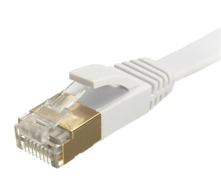 Tkz Lunatic 8049 Cat7 Rj45 Modem Internet Kablosu 0,5 Metre 10gbps 600mhz UÇLARI FABRİKASYON TAKILI Bilgisayar Modem İnternet Ethernet Kablosu (0.5 Metre)