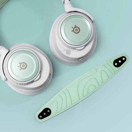 SteelSeries Arctis Nova Booster Pack Mint - Oyun Kulaklığı Aksesuarı - İki Renkli Naylon Kafa Bandı - Benzersiz Metalik Hoparlör Plakaları ile Kişisel Ayarlanabilir - Sınırlı Parçası