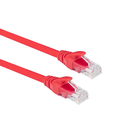 Lunatic Tkz 30 CM KIRMIZI Cat6 Rj45 Lan Kablosu UÇLARI FABRİKASYON TAKILI Bilgisayar Modem İnternet Ethernet Kablosu (KIRMIZI, 30 CM)