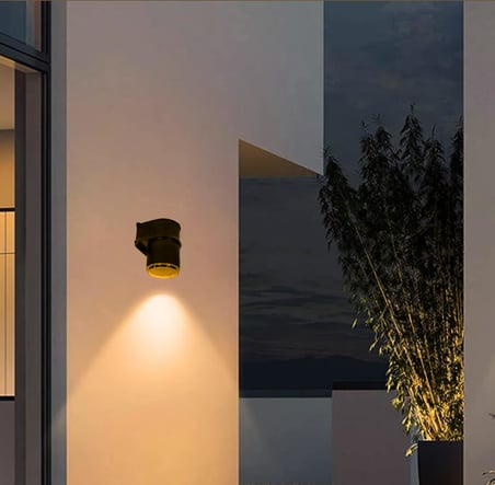 Ucuz Geldi Tekli Çağlayan Aplik IP54 Dış Mekan Zita Bahçe Aydınlatma Duvar Apliği + Gu10 Led Ampul (Turuncu)