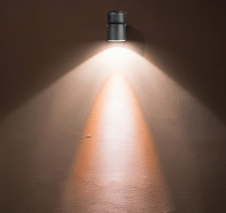 Ucuz Geldi Tekli Çağlayan Aplik IP54 Dış Mekan Zita Bahçe Aydınlatma Duvar Apliği + Gu10 Led Ampul (Turuncu)