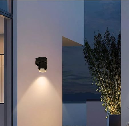 Ucuz Geldi Tekli Çağlayan Aplik IP54 Dış Mekan Zita Bahçe Aydınlatma Duvar Apliği + Gu10 Led Ampul (Gün Işığı)