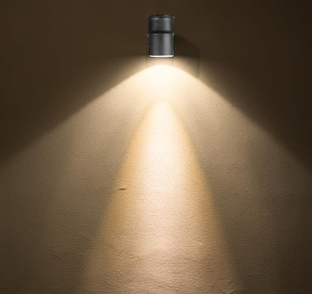Ucuz Geldi Tekli Çağlayan Aplik IP54 Dış Mekan Zita Bahçe Aydınlatma Duvar Apliği + Gu10 Led Ampul (Gün Işığı)