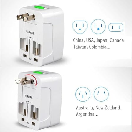 GüncelÇarşı 150+ Ülke Universal Çoklu Priz Çevirici Dönüştürücü Seyahat Adaptörü, Amerika, İngiliz, Avrupa, Avustralya, EU US UK AU China Fiş Dönüştürücü