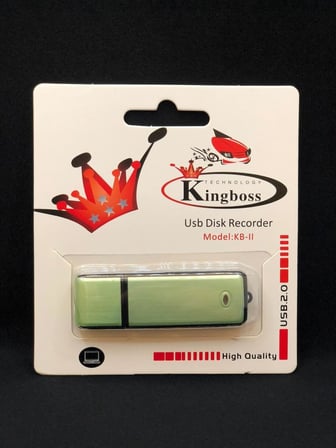 Kingboss Sensörlü USB Ses Cihazı 16 Gb Dahili Hafıza (Yeşil)