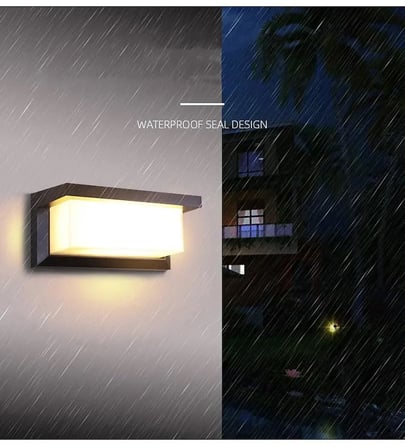 Ucuz Geldi Bahçe Aydınlatması Led Işık 12w Beyaz Günışığı Işık Zita Ultra Şapkalı Bahçe Duvar Aplik Su Geçirmez (Gün Işığı 3000K)