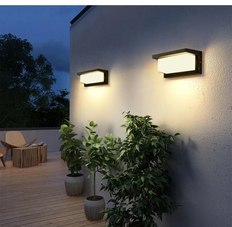 Ucuz Geldi Bahçe Aydınlatması Led Işık 12w Beyaz Günışığı Işık Zita Ultra Şapkalı Bahçe Duvar Aplik Su Geçirmez (Gün Işığı 3000K)