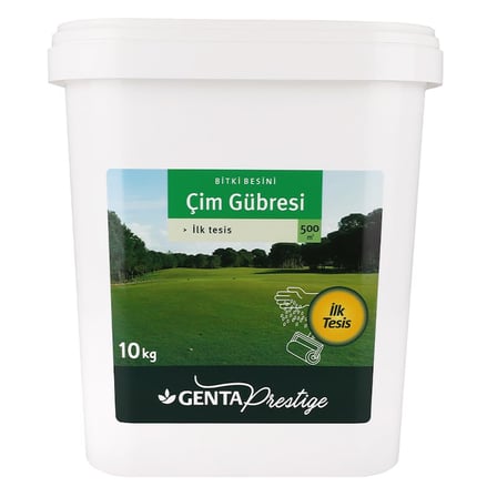 Genta Prestige Spor Alan Çim Tohumu 10 Kg - Prestige İlk Tesis Çim Gübresi 10 Kg - 400 m2 alan