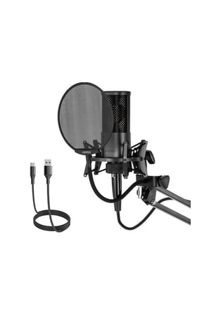 Coverzone Yanmai Bilgisayar Standlı Mikrofon Profesyonel Podcast Mikrofon Kiti Tak Çalıştır USB Kablolu Pc Dizüstü Bilgisayar Için Vlog Canlı Yayın (Micpro X2)