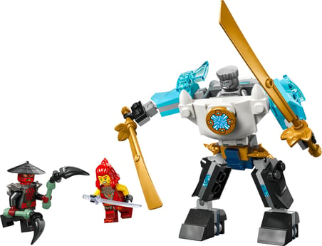 LEGO NINJAGO Zane’in Savaş Zırhı Mech’i 71827-6 Yaş ve Üzeri Çocuklar için 3 Minifigürlü Yaratıcı Oy