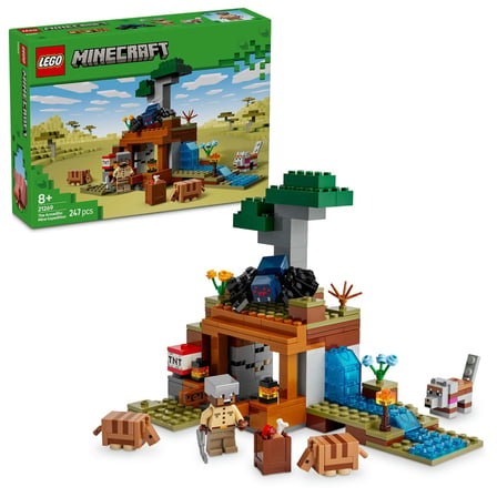 LEGO Minecraft Armadillo Maden Keşfi 21269 – 8 Yaş ve Üzeri Erkek ve Kız Çocuklar için Mağara Örümce