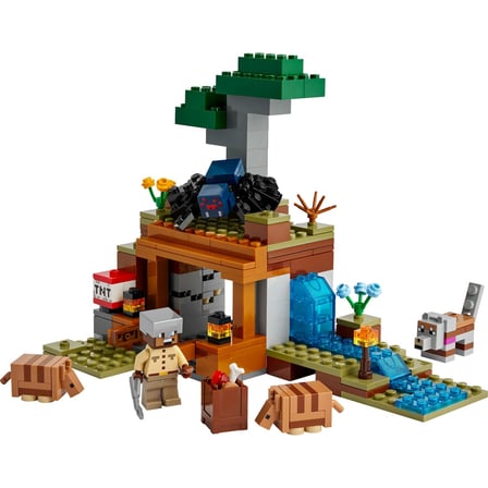LEGO Minecraft Armadillo Maden Keşfi 21269 – 8 Yaş ve Üzeri Erkek ve Kız Çocuklar için Mağara Örümce