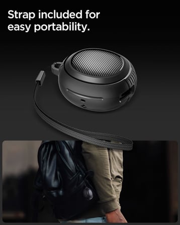 Spigen Audio TWS P10 ile Uyumlu Kulaklık Kılıfı Rugged Armor Üst Düzey Koruma Siyah Karbon Kapak - ACS07965 (Spigen TR Garantili)