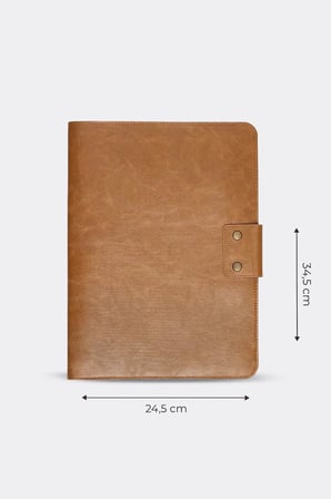 Organizer Evrak  Laptop  Tablet Çantası, Macbook Air Pro 13-14 Inç Uyumlu, Crazy Taba, S2073
