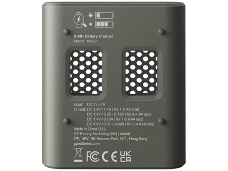 GP M452 USB Hızlı Şarj Cihazı 4 Adet 2600 AA Kalem Pilli Set