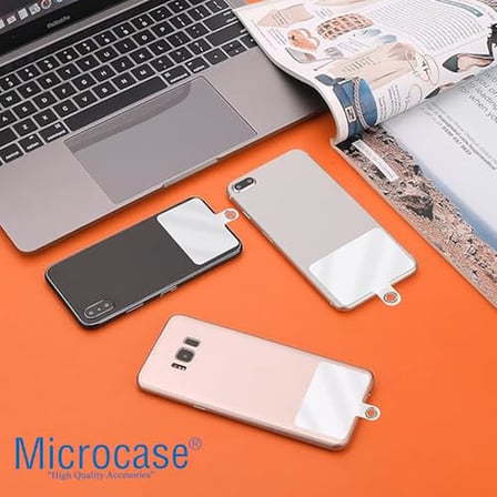 Microcase Telefon İp Askılıklar için Plastik Tutacak Bağlantı Parçası Şeffaf-AL4831 10 Adet