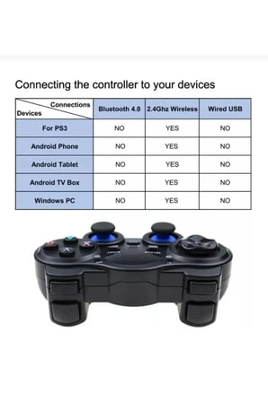 2.4g Wireless Gamepad Kablosuz Oyun Kolu Otg Pc Ps3 Android Tv Tablet Uyumlu