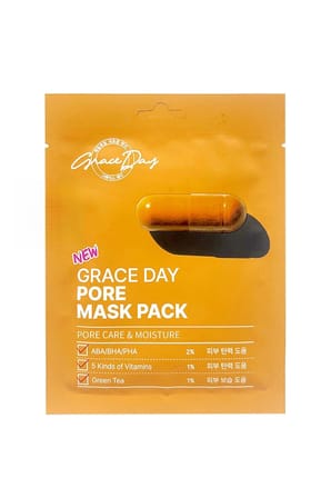 Grace Day Gözenek Bakımı İçin Vitamin ve AHA BHA PHA İçeren Kağıt Maske Grace Day Pore Mask Pack