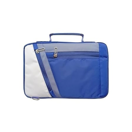 Microcase Huawei Matepad 12X 12 inch Tabletler için Omuz Askılı El Tutacaklı Universal Sleeve Taşıma Çantası AL4346 Lacivert Krem Gri