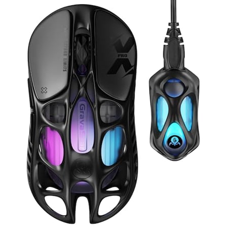 GravaStar Mercury X Pro Kablosuz Oyun Faresi - 32.000 DPI PAW 3950 Sensör, 8.000Hz Yoklama Hızı, Mag