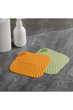 TİNEKE Siyah Renk Kare Kötü Koku Önleyici Silikon Mat Banyo Mutfak Lavabo Balkon Gider Tıpası Kapağı