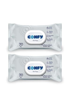 Confy Premium Sensitive Islak Mendil 70 Adet×2 Adet
