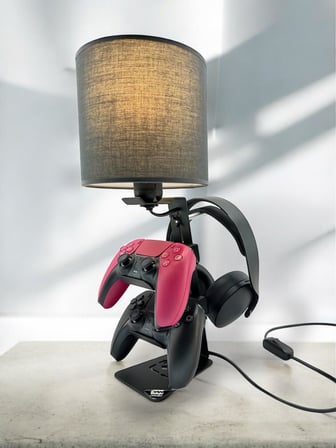 Dualsense Kulaklık Standı ve Masaüstü Ayarlanabilir RGB Kumandalı Masa Lambası Ps5 Ps4 Aksesuar