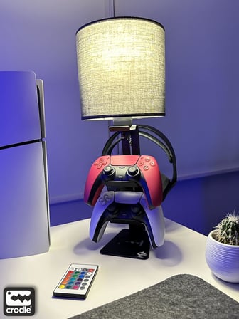 Dualsense Kulaklık Standı ve Masaüstü Ayarlanabilir RGB Kumandalı Masa Lambası Ps5 Ps4 Aksesuar