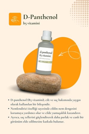 D-Panthenol (B5 Vitamini) 50 ml - Saç ve Cilt Bakım Vitamini