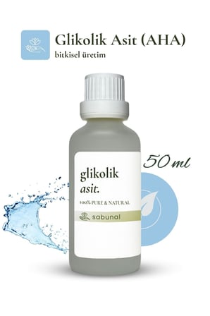 Glikolik Asit (AHA) 50 ml - Leke Karşıtı, Cilt Tonu Dengeleyici AHA Serum