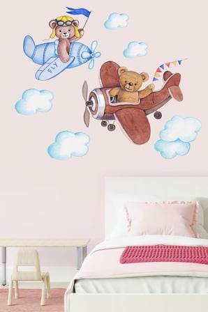 crevidi Sevimli Ayıcıklar Çocuk Odası Duvar Sticker