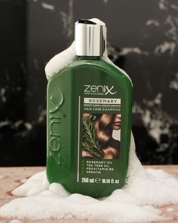 Zenix Professional Rosemary Günlük Saç Bakım Şampuanı, Biberiye Yağı, Çay Ağacı Yağı 250 ml