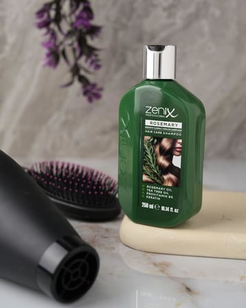 Zenix Professional Rosemary Günlük Saç Bakım Şampuanı, Biberiye Yağı, Çay Ağacı Yağı 250 ml