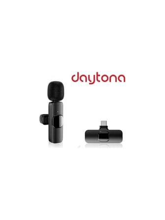 Daytona K9 T1 Type C Wireless (Kablosuz) Ergonomik Tak Çalıştır Android Telefon Tablet Ipad Yaka Mikrofonu