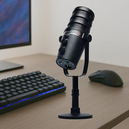 Coverzone Profesyonel Stüdyo Mikrofon, Sinyal-Gürültü Oranı (SNR) – 85dB, Dinamik Aralık – 88dB, Condenser Masaüstü Canlı Yayın Mikrofonu PC USB, Oyun, Podcast, , Yayın PW12