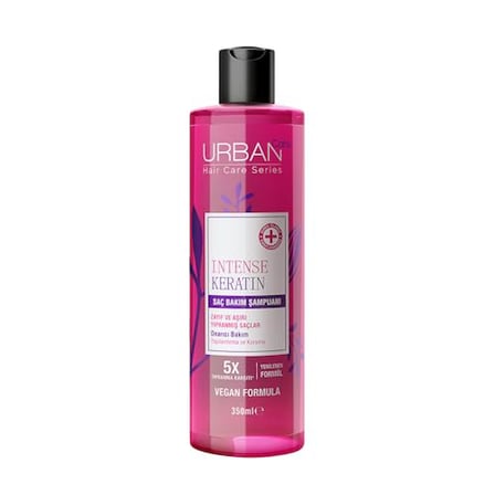 Urban Care Keratin Yoğun Hasar Onarıcı Saç Bakım Şampuanı, 350 Mililitre, Vegan