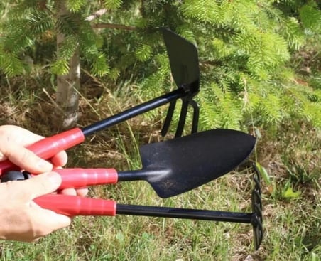 Bahçe El Aletleri Seti, 30 cm Kürek, Tırmık ve Çapa, 3 Parça