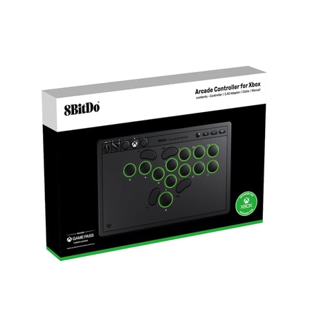 8BitDo All-Button Arcade Controller for Series X|S, One PC, 2.4G Wireless, Low-profile M