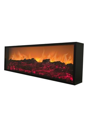 Dekoratif Elektrikli Yapay Şömine - 100x31.5x16.5 Cm - Farklı Renk Modları,kumandalı, Bluetooth Ses