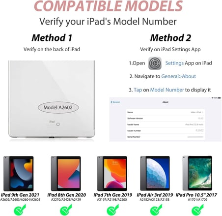 iPad 7.8.9. 10.2 2021 ile Uyumlu Kılıf Kablosuz Bluetooth Türkçe Q Klavyeli Kılıfı (Tablet Değildir) A2602 A2603 A2604 A2605 (Siyah)