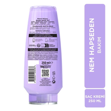 Elseve [Hyaluronic] Nemi Hapseden Saç Bakım Kremi 250ml