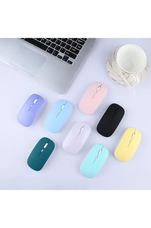 ıPad Pro11 2./3./4. Uyumlu Şarj Edilebilir Tablet Kablosuz Bluetooth Mouse Pembe
