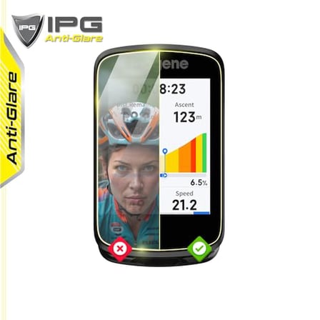 Magene C606 Navigation GPS Bisiklet Bilgisayarı için IPG Anti-Glare Parlama Önleyici Mat Ekran Koruyucu