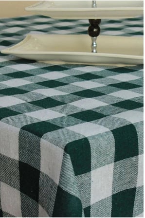 DENİZLİ ÇEYİZ Çok Amaçlı Masa Örtüsü Sofra Bezi Yeşil 150x150 Yeşil