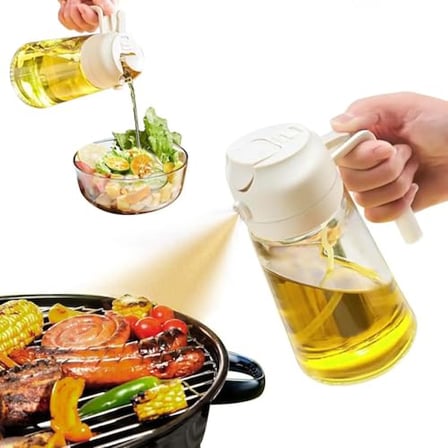 Makkam Home | 2'si 1 arada yağ püskürtücü, yemek pişirme, salata ve ızgara için mutfak gereçleri, Pü