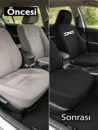 Her mevsim rahatlik sunan Dacia Duster ile uyumlu oto koltuk kilifi ile aracinizda ferahlik Siyah