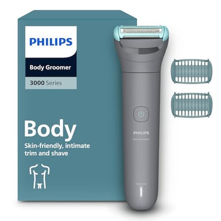 Philips Vücut Bakım 3000 serisi Duşa Uygun, Hassas Bölge ve Vücut Tıraş Makinesi - BG3480/15