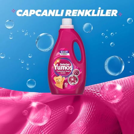 Yumoş Sıvı Bakım Deterjanı Renkli 50 Yıkama 2500 ml